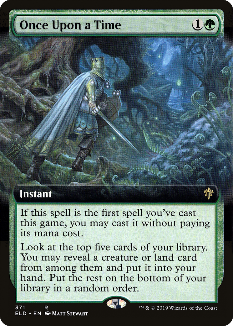 Once Upon a Time (Extended Art) [Throne of Eldraine] Foil