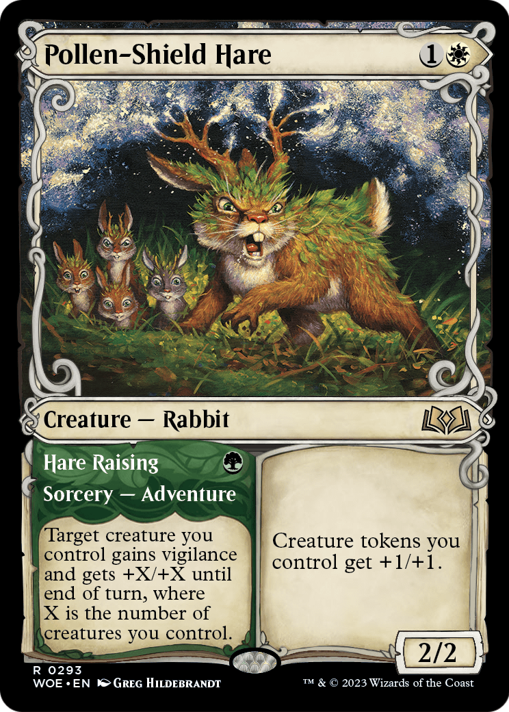 Pollen-Shield Hare // Hare Raising (Showcase) [Wilds of Eldraine] Foil