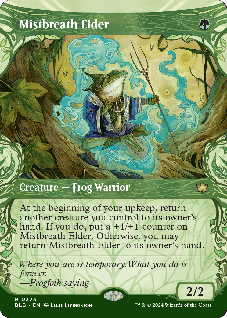 Mistbreath Elder (Showcase) [Bloomburrow] Foil