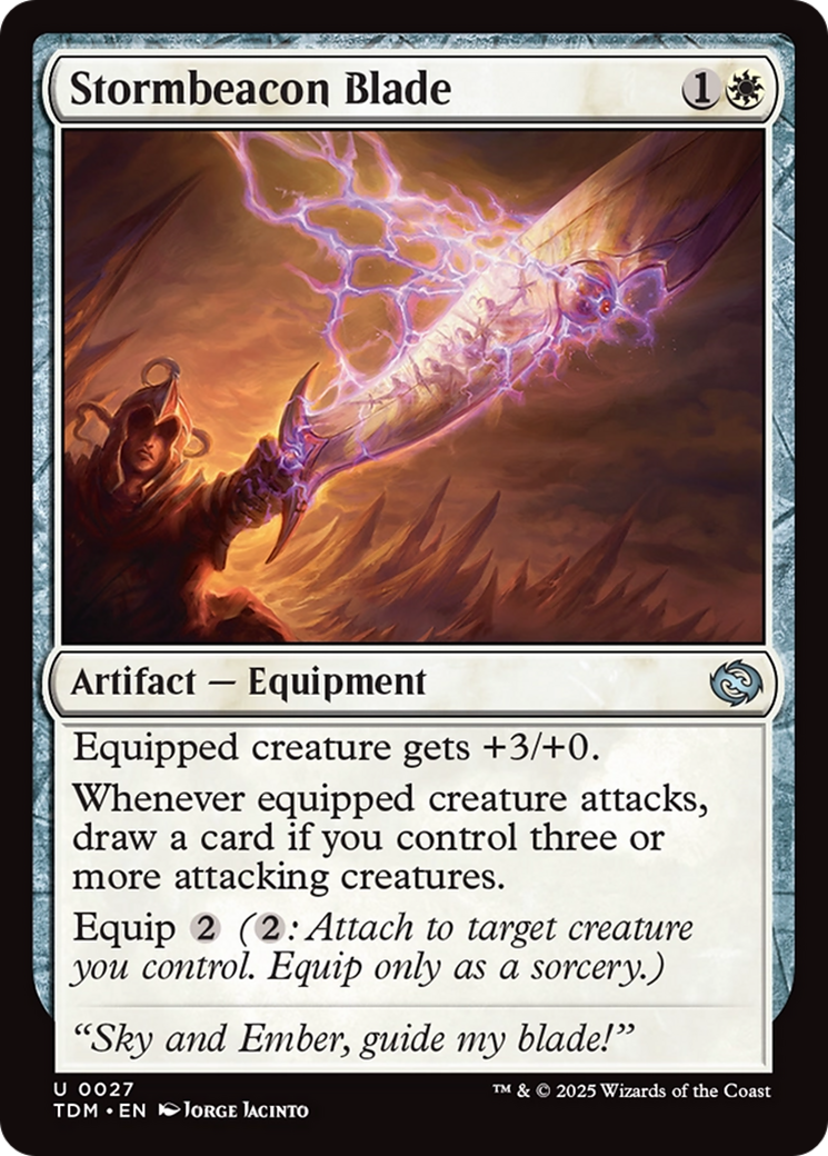 Stormbeacon Blade (027) [Tarkir: Dragonstorm]  Foil