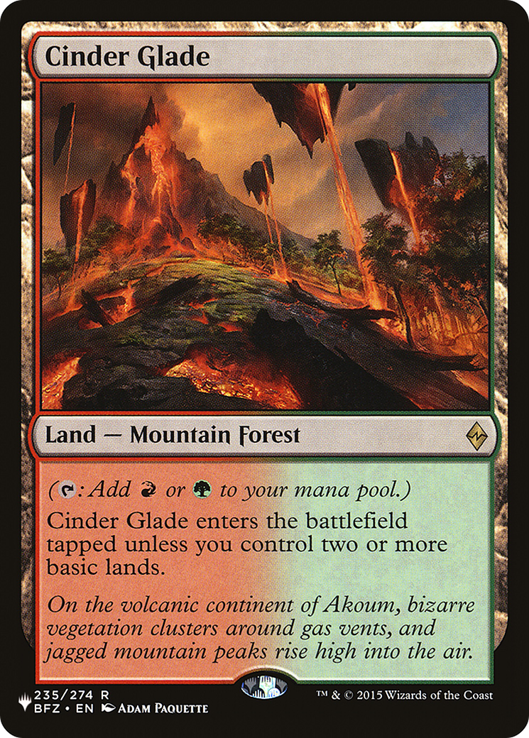 Cinder Glade |  (BFZ-235) [The List]