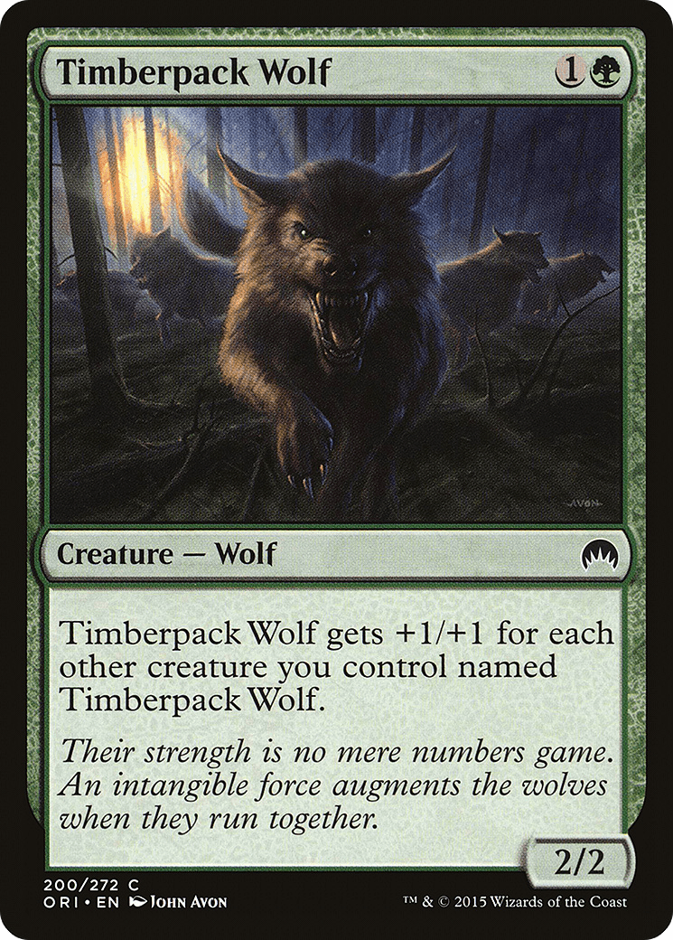 Timberpack Wolf [Magic Origins] Foil