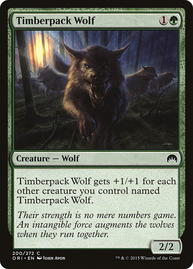 Timberpack Wolf [Magic Origins] Foil