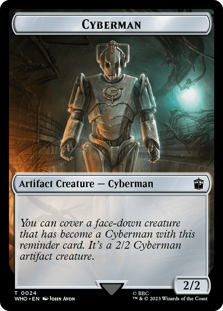 Dalek // Cyberman Double-Sided Token [Doctor Who Tokens] Foil