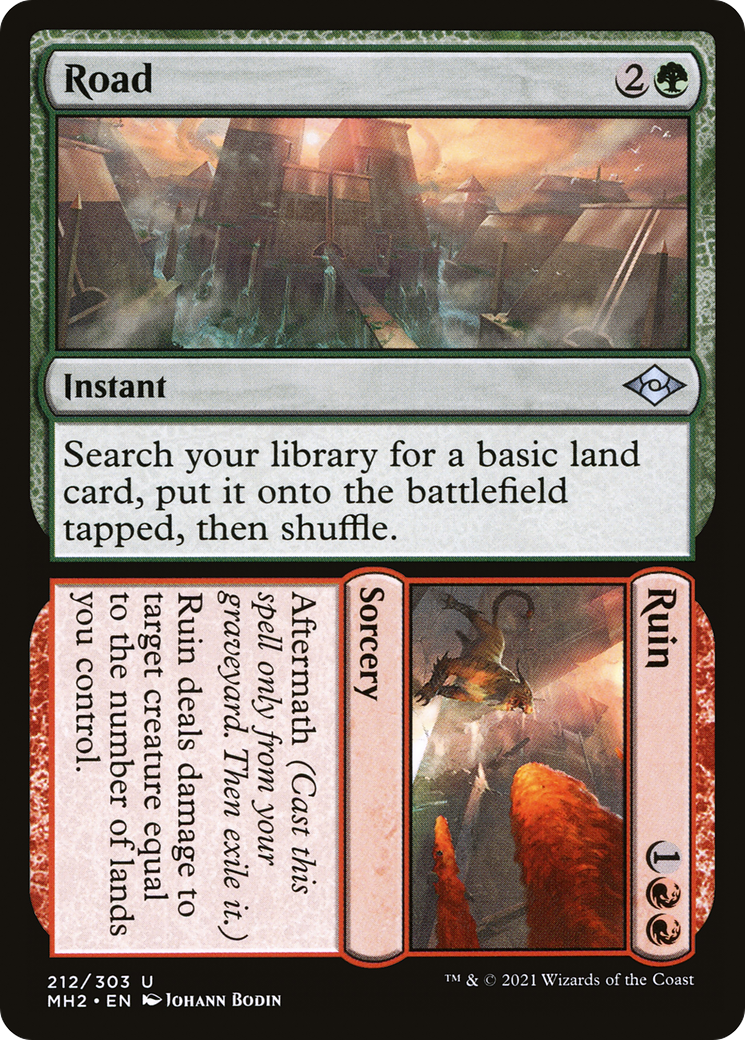 Road // Ruin [Modern Horizons 2] Foil