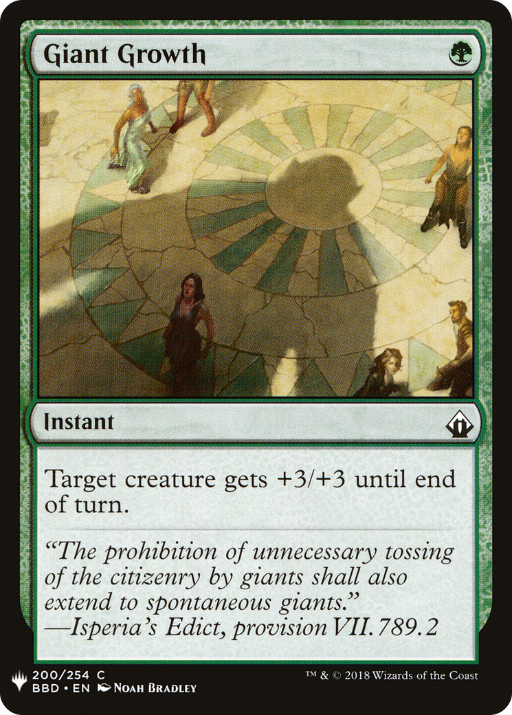 Giant Growth |  (BBD-200) [The List]