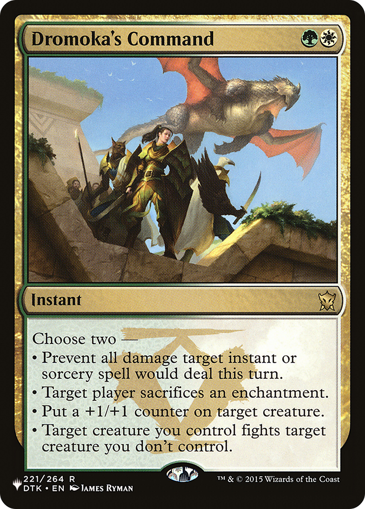 Dromoka's Command |  (DTK-221) [The List]