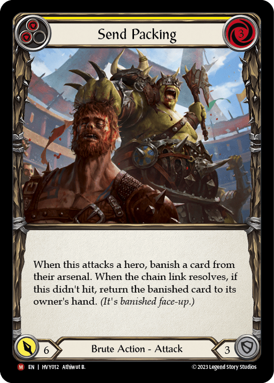 Send Packing [HVY012] (Heavy Hitters)  Rainbow Foil