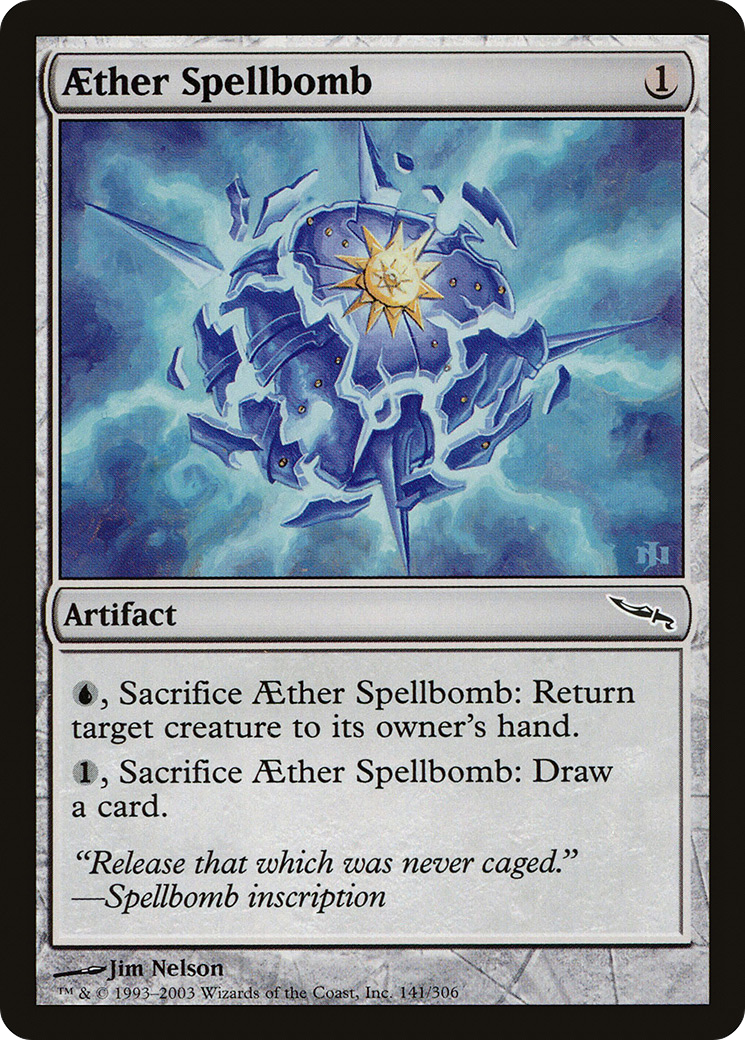 Aether Spellbomb [Mirrodin] Foil