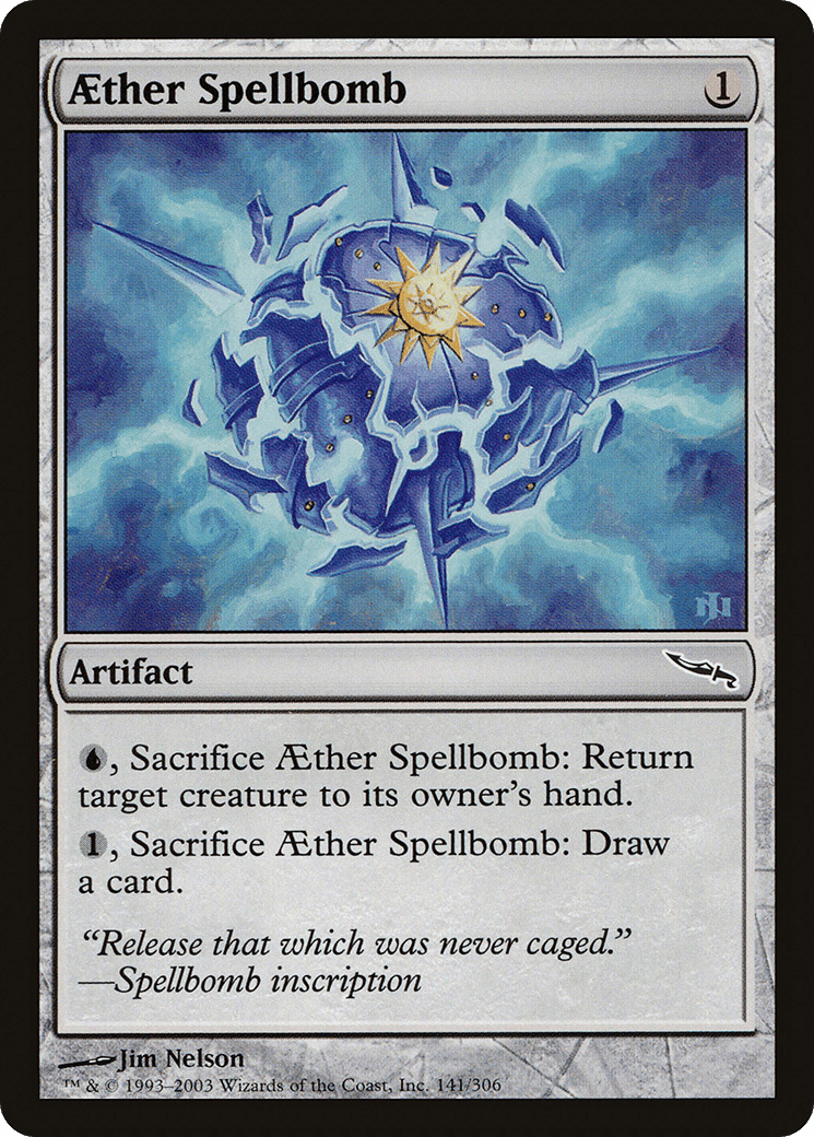 Aether Spellbomb [Mirrodin] Foil