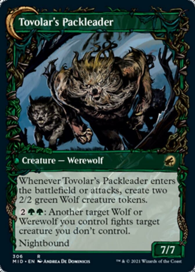 Tovolar's Huntmaster // Tovolar's Packleader (Showcase Equinox) [Innistrad: Midnight Hunt] Foil
