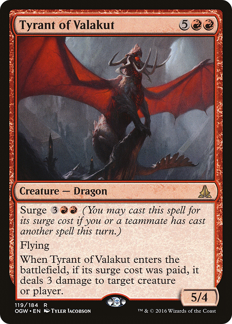 Tyrant of Valakut [Oath of the Gatewatch] Foil