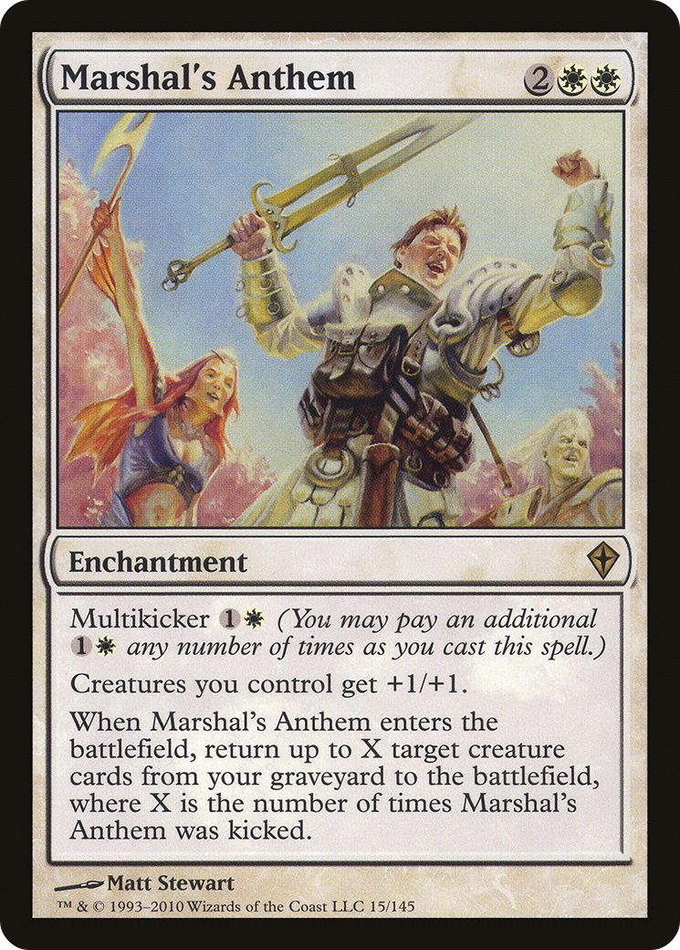 Marshal's Anthem [Worldwake] Foil