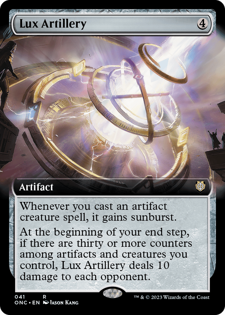 Lux Artillery (Extended Art) [Phyrexia: All Will Be One Commander] Foil