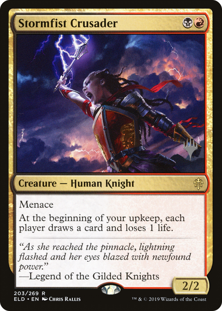 Stormfist Crusader (Promo Pack) [Throne of Eldraine Promos] Foil