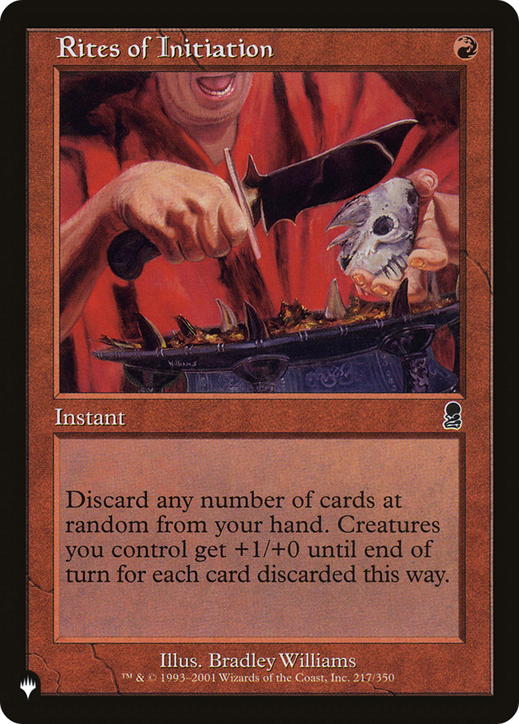 Rites of Initiation |  (ODY-217) [The List]