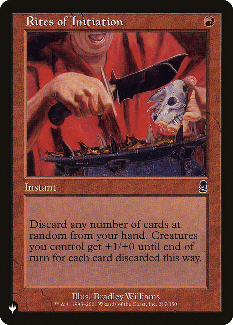 Rites of Initiation |  (ODY-217) [The List]