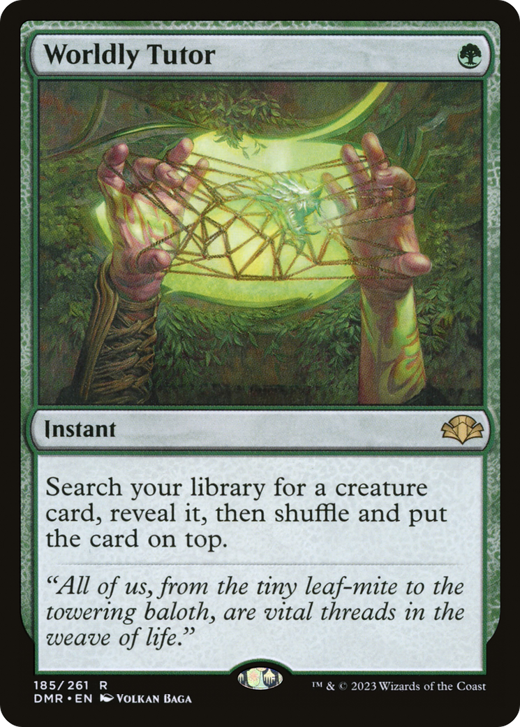 Worldly Tutor [Dominaria Remastered] Foil