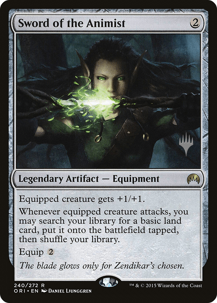 Sword of the Animist [Magic Origins Promos] Foil