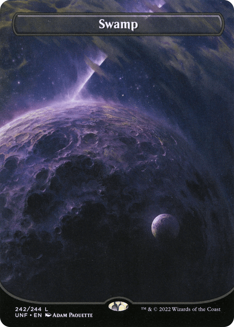 Swamp (242) (Orbital Space-ic Land) [Unfinity] Foil