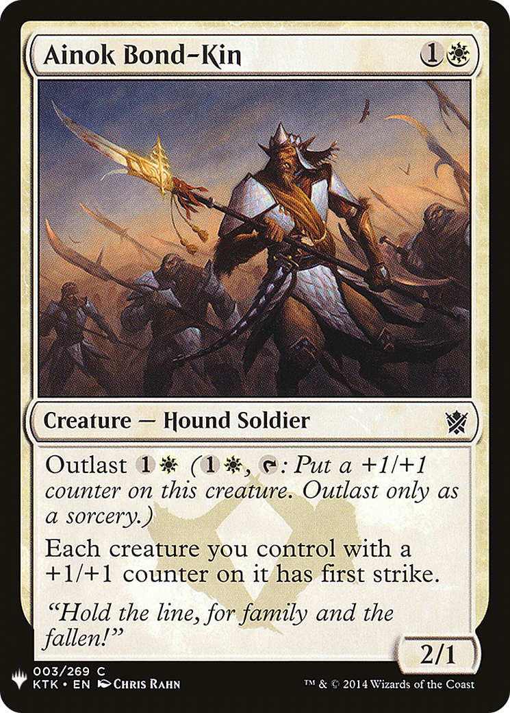 Ainok Bond-Kin |  (KTK-3) [The List]