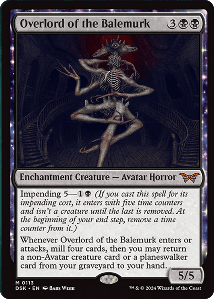 Overlord of the Balemurk [Duskmourn: House of Horror] Foil