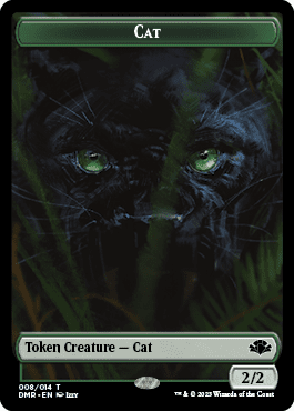 Insect // Cat (008) Double-Sided Token [Dominaria Remastered Tokens]