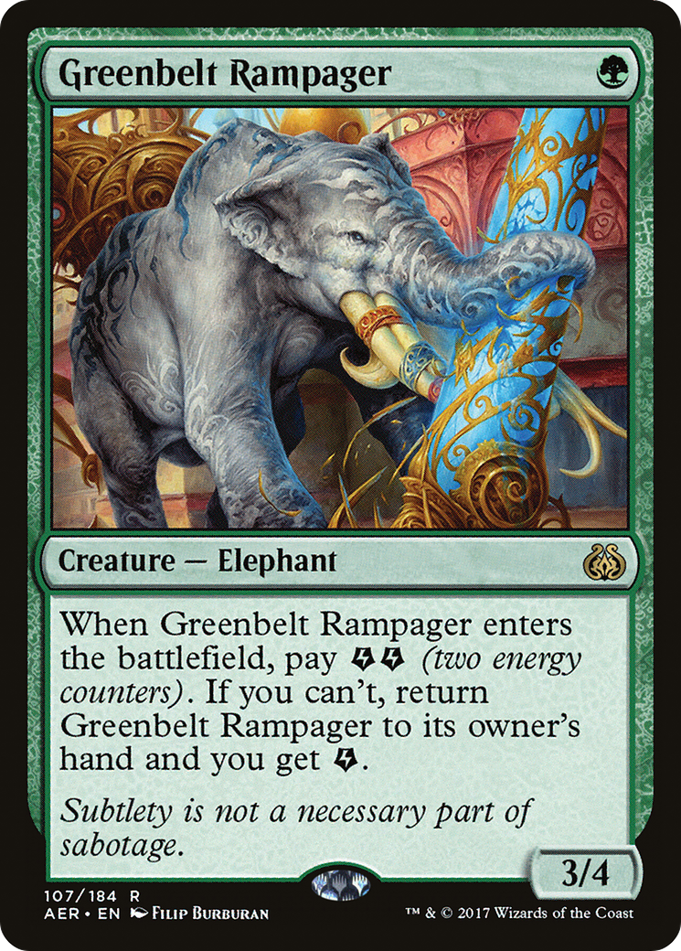 Greenbelt Rampager [Aether Revolt] Foil