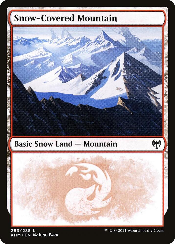 Snow-Covered Mountain 283 (Kaldheim)  - Foil