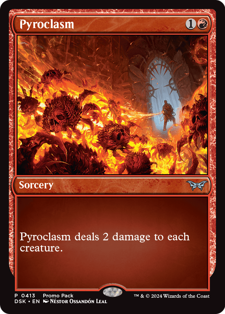 Pyroclasm [Duskmourn: House of Horror Promos] Foil