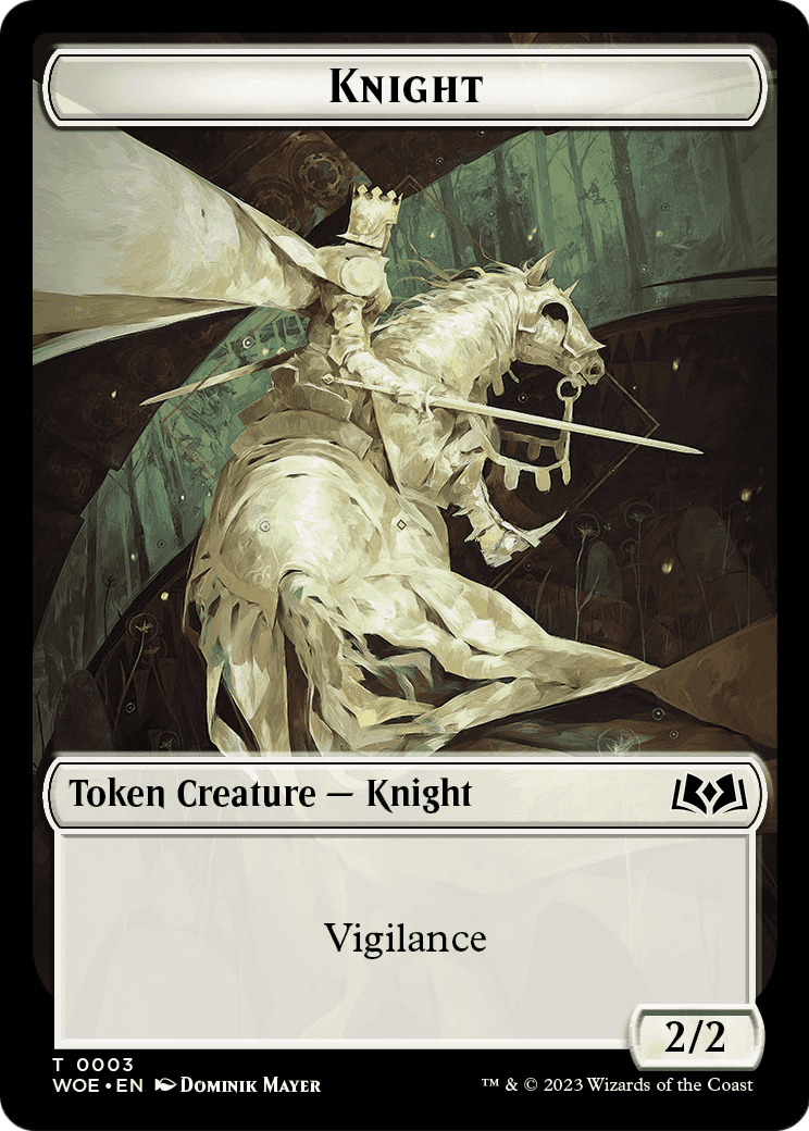 Knight (TWOE-003) - Wilds of Eldraine Tokens Foil