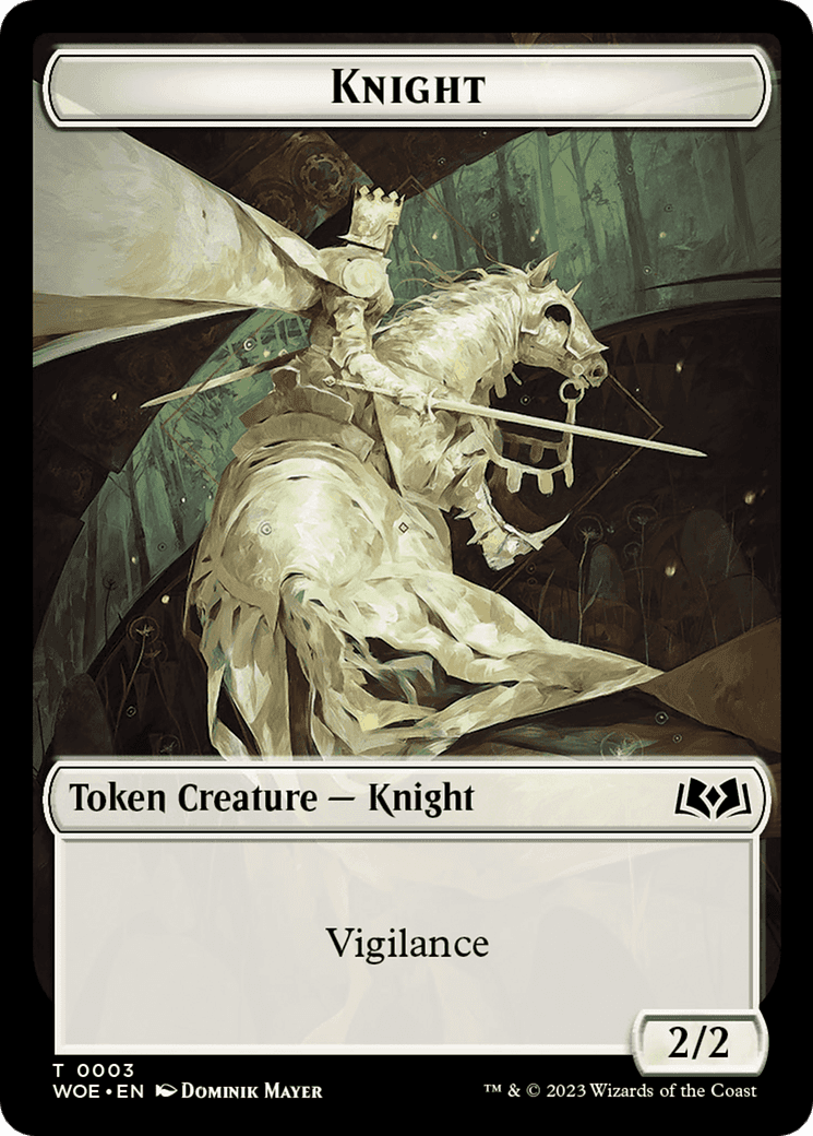 Knight (TWOE-003) - Wilds of Eldraine Tokens
