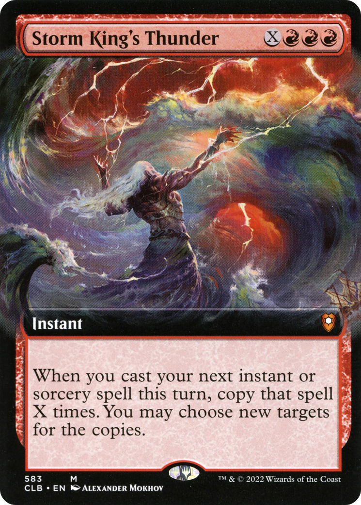 Storm King's Thunder (Extended Art) [Commander Legends: Battle for Baldur's Gate] Foil