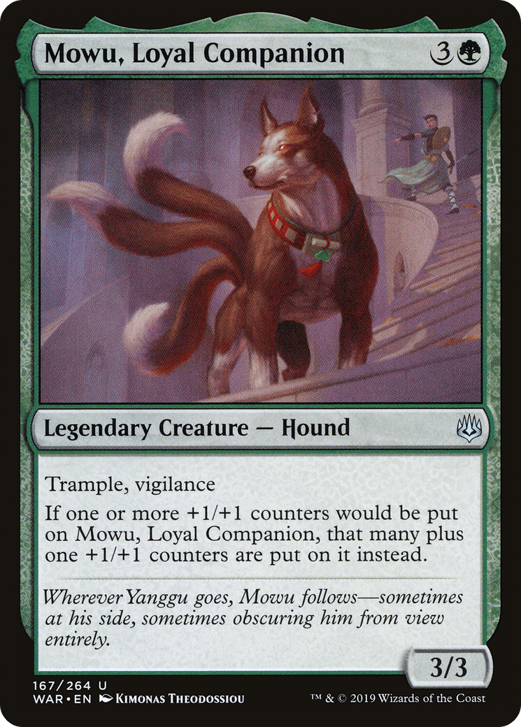 Mowu, Loyal Companion [War of the Spark] Foil