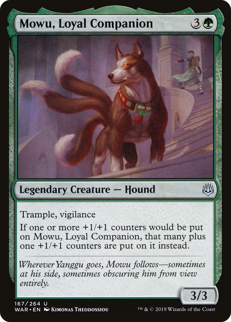 Mowu, Loyal Companion [War of the Spark] Foil
