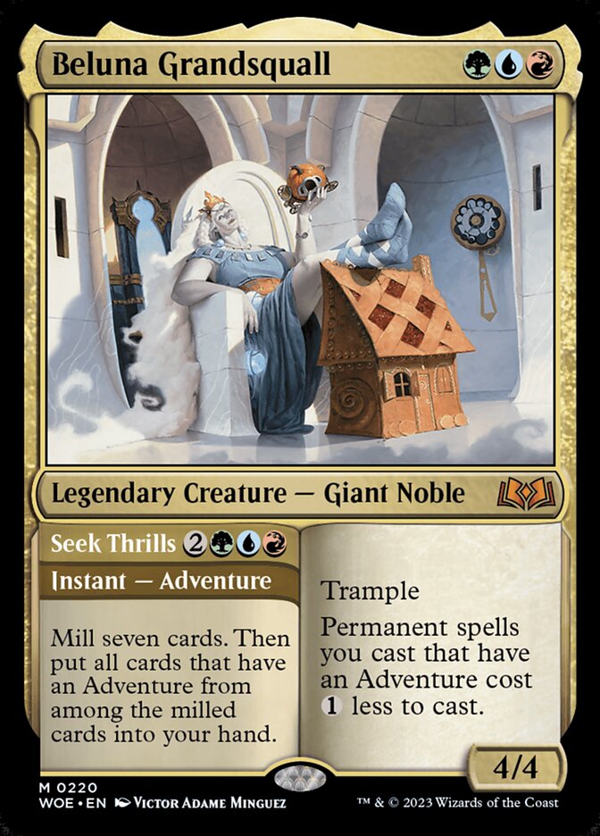 Beluna Grandsquall // Seek Thrills 220/276 (Wilds of Eldraine)  - Foil