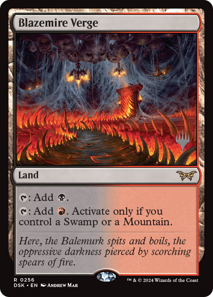 Blazemire Verge [Duskmourn: House of Horror Promos]