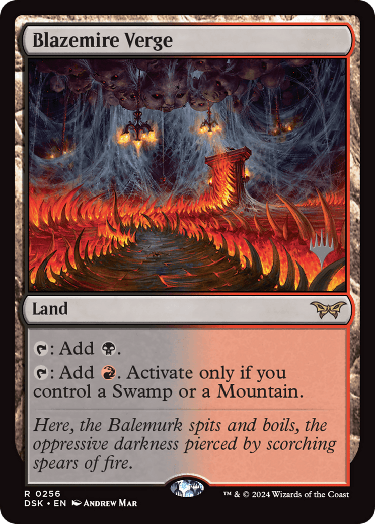 Blazemire Verge [Duskmourn: House of Horror Promos] Foil