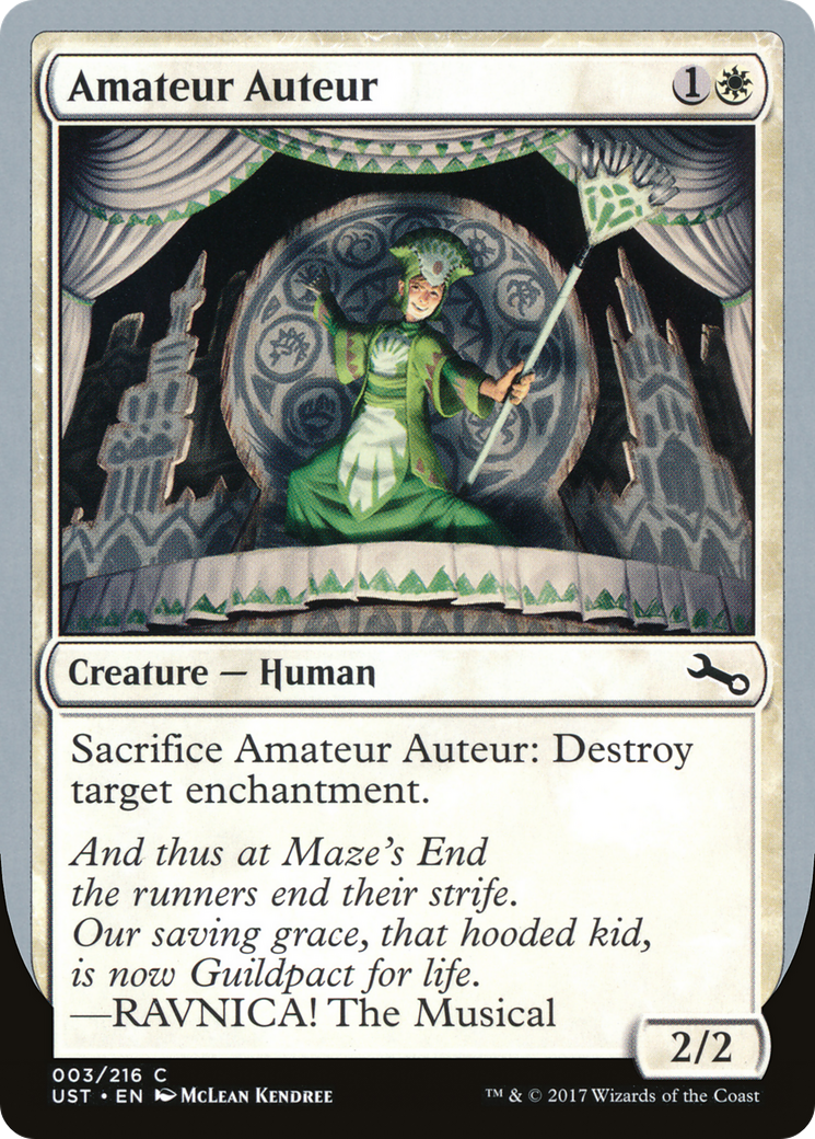 Amateur Auteur (RAVNICA! The Musical) [Unstable] Foil