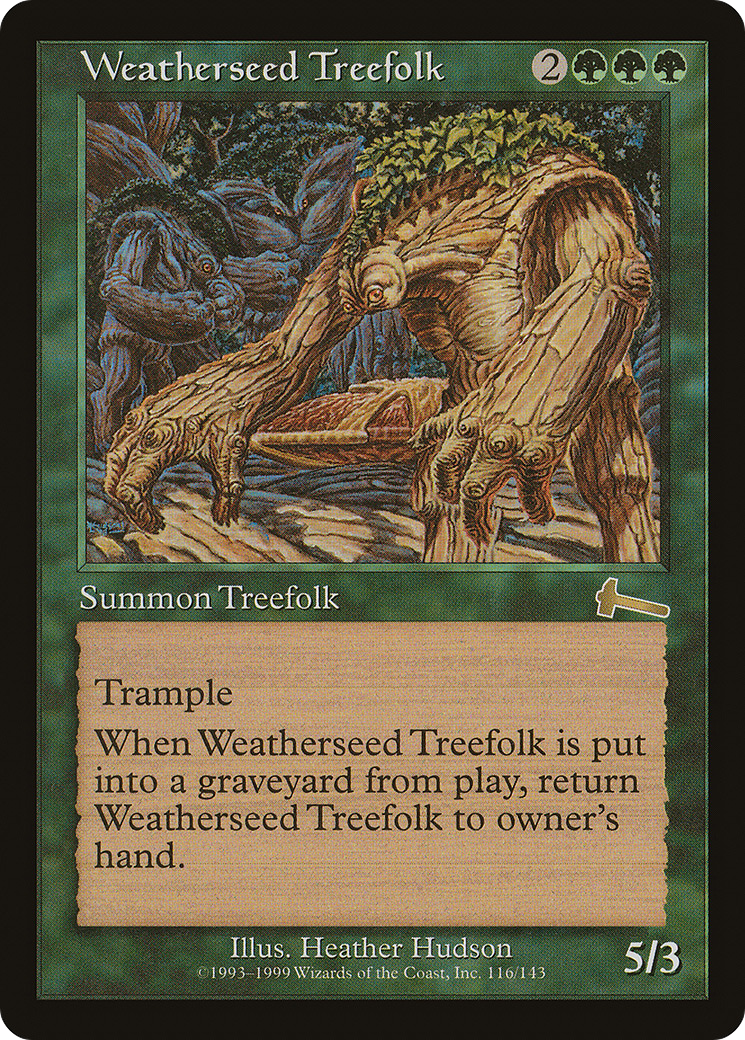 Weatherseed Treefolk [Urza's Legacy] Foil