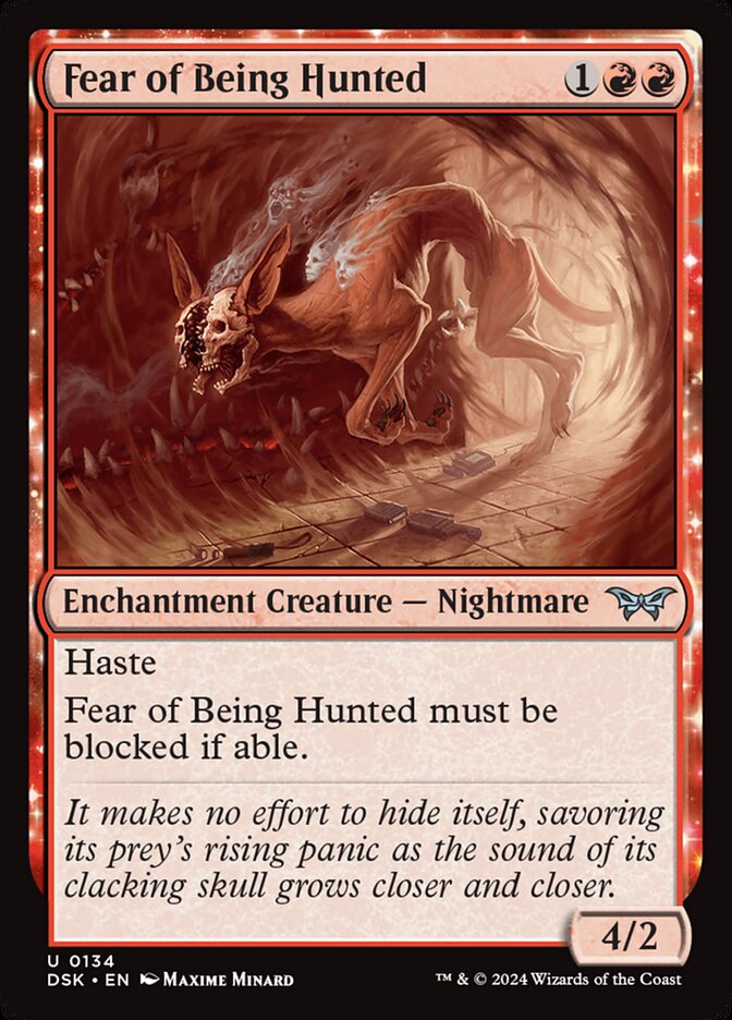 Fear of Being Hunted 134/286 (Duskmourn: House of Horror) 