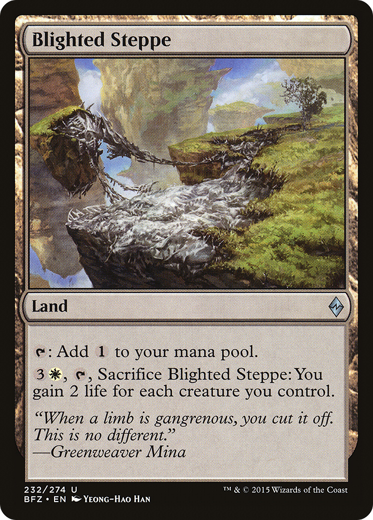 Blighted Steppe [Battle for Zendikar] Foil