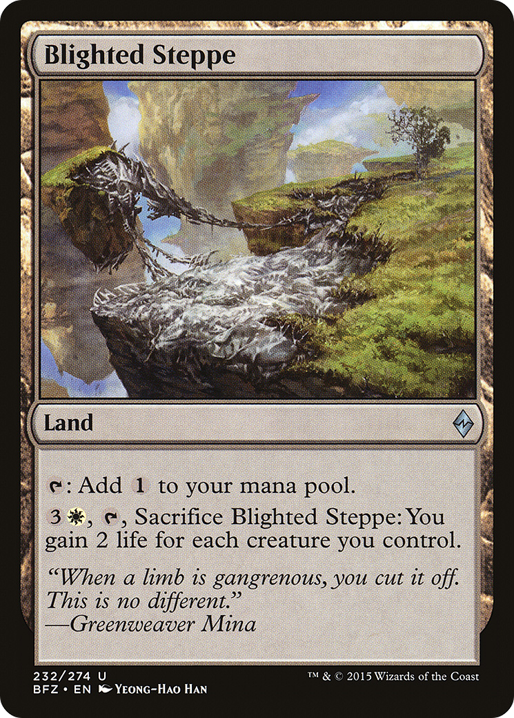 Blighted Steppe [Battle for Zendikar] Foil