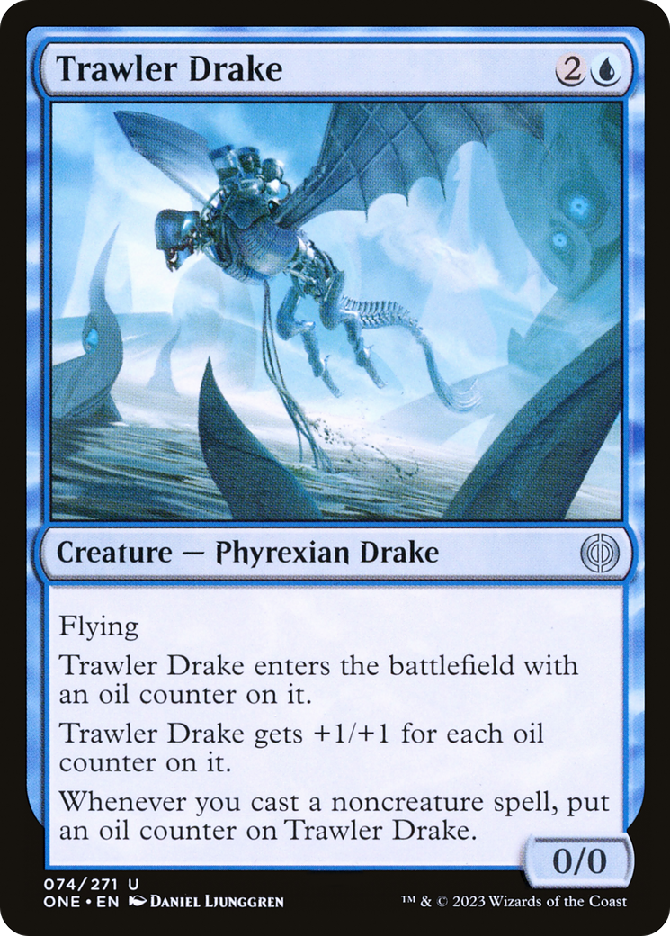 Trawler Drake [Phyrexia: All Will Be One] Foil