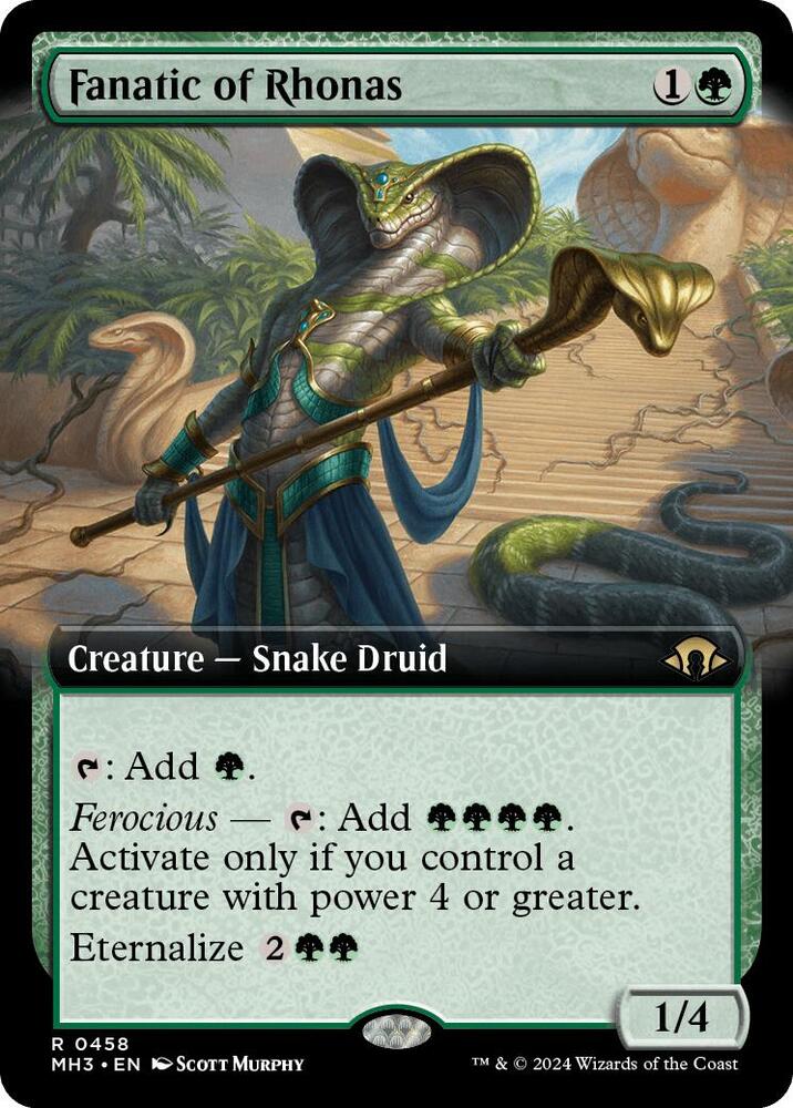 Fanatic of Rhonas 458/319 (Modern Horizons 3)  - Extended Art