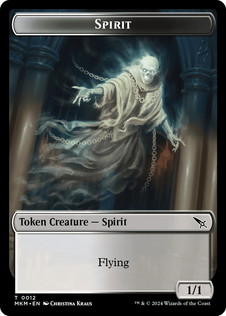 Spirit (TMKM-012) - Murders at Karlov Manor Tokens Foil