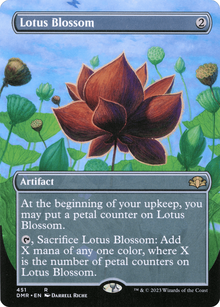 Lotus Blossom (Borderless Alternate Art) [Dominaria Remastered] Foil
