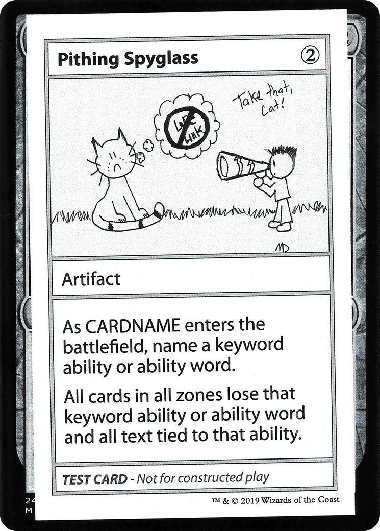 Pithing Spyglass (2021 Edition) [Mystery Booster Playtest Cards]