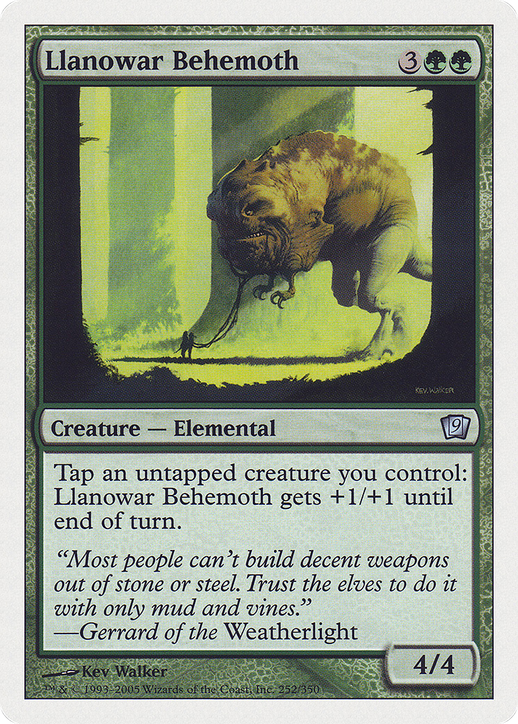 Llanowar Behemoth [Ninth Edition] Foil