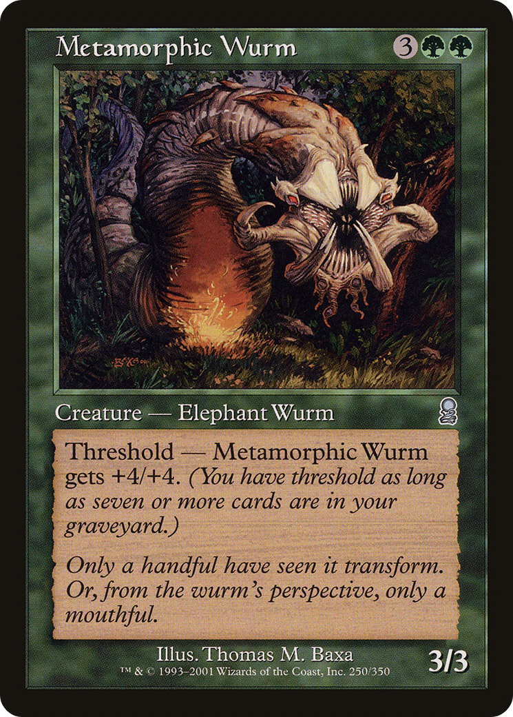 Metamorphic Wurm [Odyssey] Foil